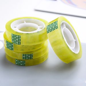 Combo 5 Cuộn Băng Keo Trong Suốt Siêu Dính 10mm Đa Năng Tiện Dụng Cho Văn Phòng / Trường Học