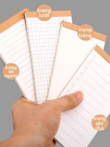 Retro Simple Leather-colored Portable Planner