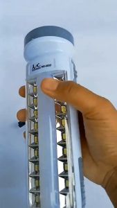 ELINK Mitsuyama MS - 6032 Lampu Senter Emergency 3 In 1 – Lampu Serbaguna Senter 1 Watt + 18 LED + 5 Watt Lampu Darurat Senter Tangan Charger / Baterai