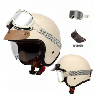 Japanese Retro Motorcycle Helmet for Men and Women