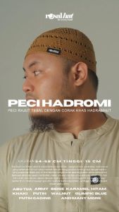 Peci Rajut Hadromi Rosal Khas Hadramaut Bahan Padat Tebal Untuk Pria Dewasa Sederhana Nan Menarik