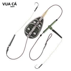 Móc Câu Cá Thép Carbon Cao Cấp FISH KING 30g-100g Có Ngạnh Lồng Mồi Câu Cá Chép Bộ Dây Câu Phụ Kiện Mồi Câu Giả Dành Cho Hồ