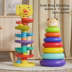 Besee | Montessori Educational Toy Rainbow Stacking Tower