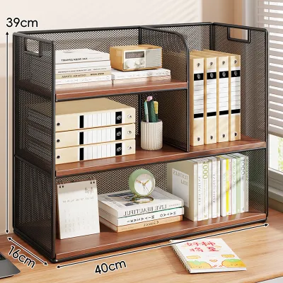 WUBUWEI | Multi-layered Tabletop Bookshelf Document Storage Rack