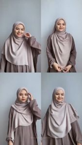 Jilbab BELLA SQUARE PREMIUM JUMBO 130X130 NECY: Cocok Untuk Berbagai Acara