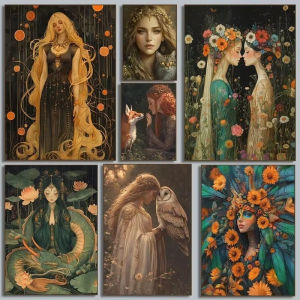 BILIBILI | DIY Oil Painting By Numbers Surrealist Goddess Portrait Greek Mythological Art Home Decoration Wall Decor Best Gift Frameless