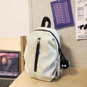 Casual Outdoor Hiking Backpack Mens Shoulder Bag Lightweight Small Bookbag Travel Tourist Crossbody Bag Simple Street Style