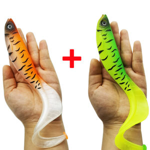 2 Pcs Fishing Lures Soft Bait 18cm/64g Artificial Bait Lure Fishing Kit Gear Artificial Bait For Freshwater & Saltwater
