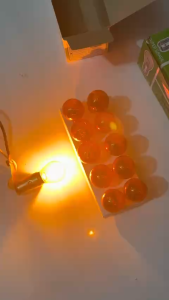 hộp 10 bóng đèn xi nhan dùng cho ô tô xe ải. Bóng đèn trợ sáng Halogen S15-HCL. Bóng đèn 1tim- 2tim vàng