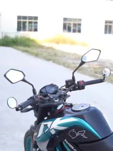 CNC Universal Side Mirror Round Bar End Mirror Adjustable Direction 2PCS Motorcycle flat mirror