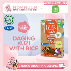Little Nuur The Khazanah One Daging Kuzi with Rice (100g) - Baby Food Ready To Eat Porridge 8m+