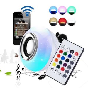 Lampu Bohlam Speaker Bluetooth Disco Disko Musik Music Dj Kamar LED RGB with Remote Control Termurah Super Bass Suara Jernih