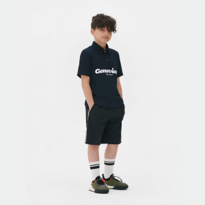 Genevieve Kids | Kaos Polo Shirt Anak Laki Laki | Baju Polo T Shirt | Beatiful Clasy Black