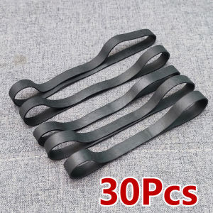 30Pcs Black 19CM Rubber Bands Large Size Stretchable Elastic Rubber Ring Office Students School Stationery Package Supplies