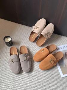 MIFEI | Genuine Leather Buckled Slip-on Birkenstock Sandals for Women