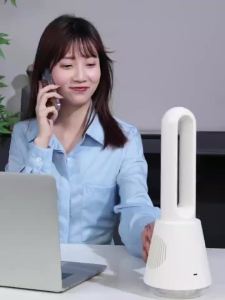 Stand Fan Standing Tower Fan Electric Standing Fan Strong Wind Tower Fan Bladeless Fan Small USB Electric Fan Ultra-Quiet 风扇