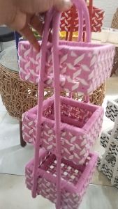 TERBARU super besar Keranjang Penyimpanan Serbaguna / Tempat Kotak Multifungsi / Keranjang Plastik / Keranjang Penyimpanan Bumbu Keranjang tempat bumbu keranjang susun rak susun