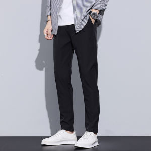 Quần Ống Đứng Thường Ngày Cho Nam 2025 Quần Tây Đen Mỏng Mới Cao Cấp Quần Dài Mùa Xuân Hè Quần Dài Thường Ngày Cho Nam