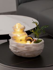 Office Living Room Decoration Home Fengshui Ball Desktop Water Fountain Decoration Wealth Hallway Circulating Water Bring In Wealth and Treasure