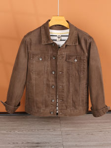 ผู้ชาย หลวม ลำลอง ผ้าฝ้าย เดนิม เสื้อแจ็คเก็ต Vintage Washed American Workwear Style ฤดูใบไม้ผลิ ฤดูใบไม้ร่วง แฟชั่นใหม่ขนาดใหญ่ เสื้อโค้ท