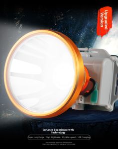 LVZI | Long-Lasting High-Brightness LED Headlamp with 18650 Rechargeable Lithium Battery