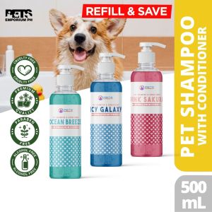 PE Premium Moisturizing Dog Shampoo & Conditioner 500mL for Itchy Skin Smelly dogs - Vet Formula