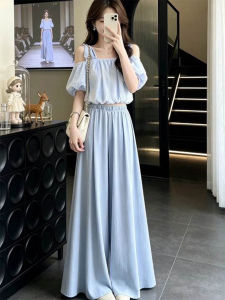 AICAILIN | Trang Phục Kiểu Hàn Quốc Dáng Trễ Vai Nơ Đeo