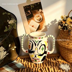 Creative Vase Design Ceramic Mug