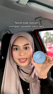 SACE LADY Oil Control Compact Powder | 8H Matte & Shine Control | Waterproof & Lightweight for Oily Skin