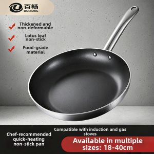 BAICHANG | Non-stick Flat Pan for Steak Crepe Omelette Compatible with Gas Electric Stove