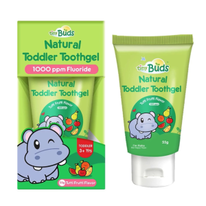 TinyBuds Natural Toddler Toothgel Tutti Frutti Flavor 55g - Stage 2
