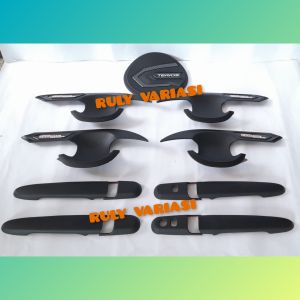 Paket Handle Outer Tank Cover All New Terios 2018 List Carbon Hitam Doff Keyless & Non-Keyless