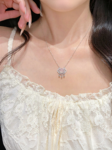 YUCOO | Sterling Silver Auspicious Clouds Longevity Lock Necklace