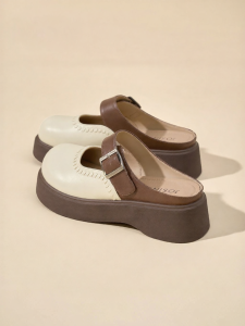 Josiny | Chunky Sole Retro Match All Loafers Shoes