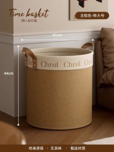 ถังใส่เสื้อผ้าสกปรกความจุขนาดใหญ่แบบเก๋ไก๋สไตล์อเมริกัน สไตล์วินเทจ สำหรับใช้ในบ้าน ชั้นวางเสื้อผ้าในห้องน้ำ ถังใส่เสื้อผ้าสกปรกแบบผ้าลายดอกไม้