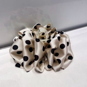 Large Polka Dot Cloud Hair Claw French Style Fashion Bubble High End Feeling Butterfly Knot Hair Clip for Back of Head Shark Clamp