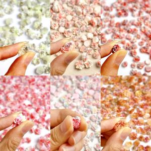 ชุดตกแต่งเล็บเรซิ่นรูปดอกไม้เรืองแสงสีโดปามีน 50 ชิ้น ซีรีส์ดอกไม้ในฝัน ประดับเล็บด้วยดอกมอร์นิ่งกลอรี่ ดอกโบตั๋น และดอกกุหลาบ สำหรับตกแต่งเล็บ DIY