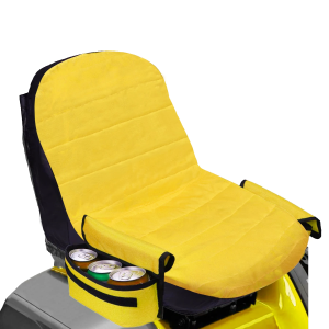 Universal Lawn Tractor Seat Cover w/Storage Pockets - Heavy Duty Waterproof Fits John Deere Kubota Cub Cadet