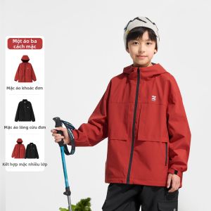 zosee | Quần Làm Việc Ngoài Trời Chống Gió Lót Nỉ Thu/Đông Cho Bé Trai