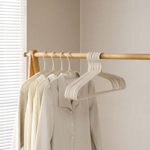 10PCS Home Use Clothes Rack Simple Seamless Shoulder-protecting Hanger Non-slip Anti-deformation Feature
