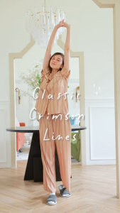 ชุดนอน Muslin Pajamas Collection Muslin Pet รุ่น Classic Crimson (N3301 T3301 Y3301 Y3302) ชุดคู่รัก