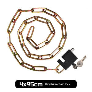 EELHOE | New Heavy Duty Chain Lock With Hardened Quenched Steel Waterproof Rust Proof For Securing Bikes Gates Outdoor UseAcc