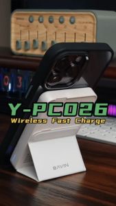 BAVIN PC026 22.5W 6000mAh Foldable Magnetic Wireless Powerbank Built-in Foldable Stand Fast Charging w/ Magnetic Ring