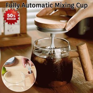 Fully Automatic Mixing Cup High Borosilicate Glass Anti-scalding Mixing Cup Home Office Essential Coffee Milk Powder One-button Mug