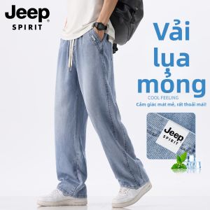JEEP SPIRIT | Quần Jeans Chân Dài Tencel Giữ Mát