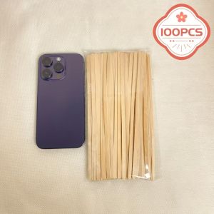 100 Extra-Long Solid Wood Stirring Sticks Coffee Stirring Sticks 7.5inch (Approximately 19cm) Disposable Birch Wood Coffee/Drink Stirrers