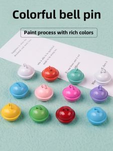 Handmade Christmas Decorative Keychain Charms Pet Bell Colorful Candy Bell DIY Jewelry Accessories Ceramic Fresh Outlined Summer