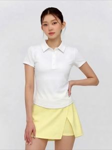 CJLINDF | Summer Ladies Short-sleeved Elasticized Cool Feeling Polo Shirt