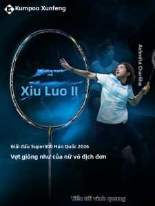 Kumpoo | Vợt Cầu Lông Shura II Carbon Fiber Toàn Bộ 2025 Mới Cho Thi Đấu Và Tập Luyện Tấn Công
