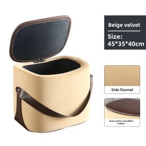 Storage Dresser Stool Bedroom Makeup Stool Make-up Chair Living Room Sofa Stool Coffee Table Stool Shoe Changing Stool Saddle Stool